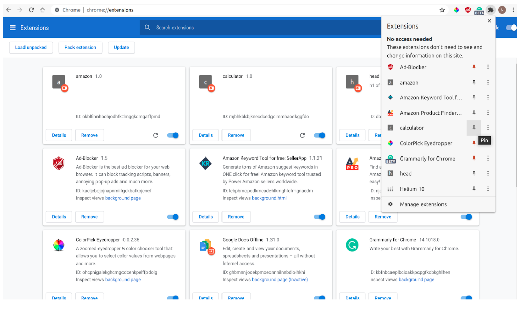 A Basic Calculator App as an Extension to Google Chrome Browser